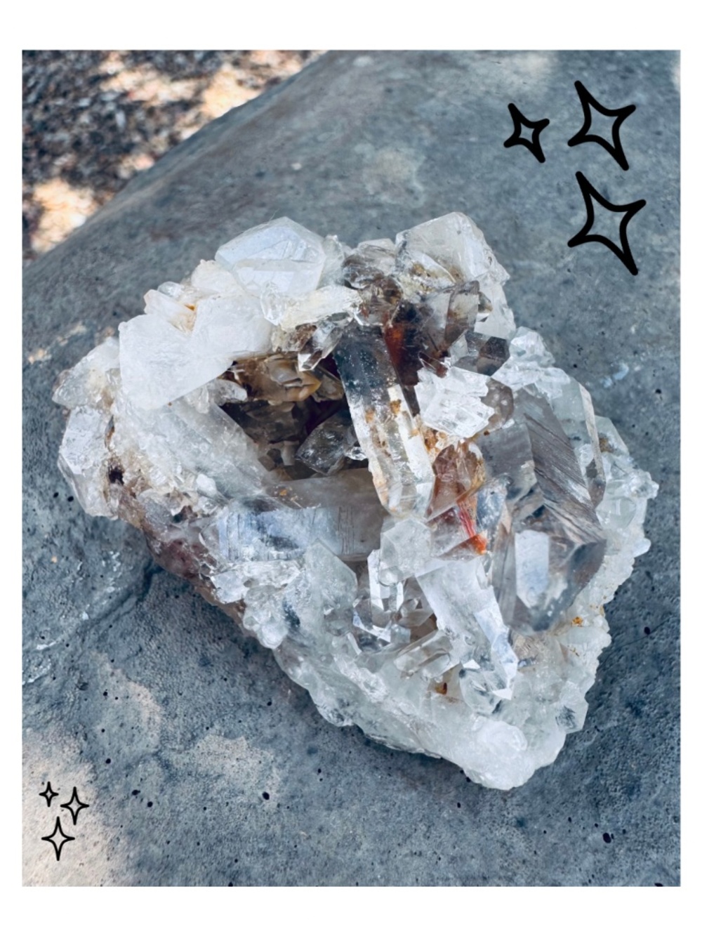 Quartz Point Cluster Mt. Ida Arkansas Fine Points Lemurian, 4 oz.
